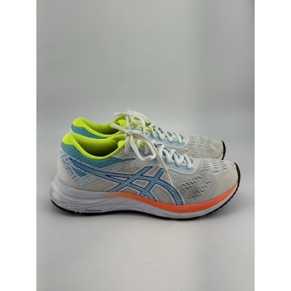 ASICS Gel-Excite 6 Running Shoes White & Multi-Color Sneakers Women's Size 8
